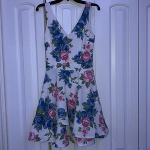 Floral short homecoming/cocktail dress